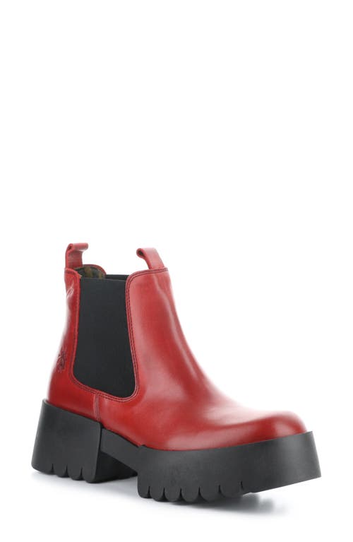 Fly London Exia Lug Sole Chelsea Boot in Red Rug at Nordstrom, Size 5.5Us