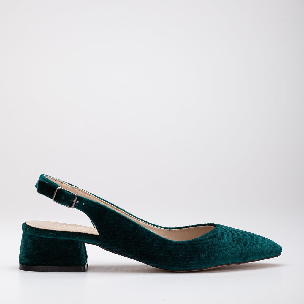 Forever & Always Shoes Emma Slingback Flat Heels in Green at Nordstrom, Size 7.5