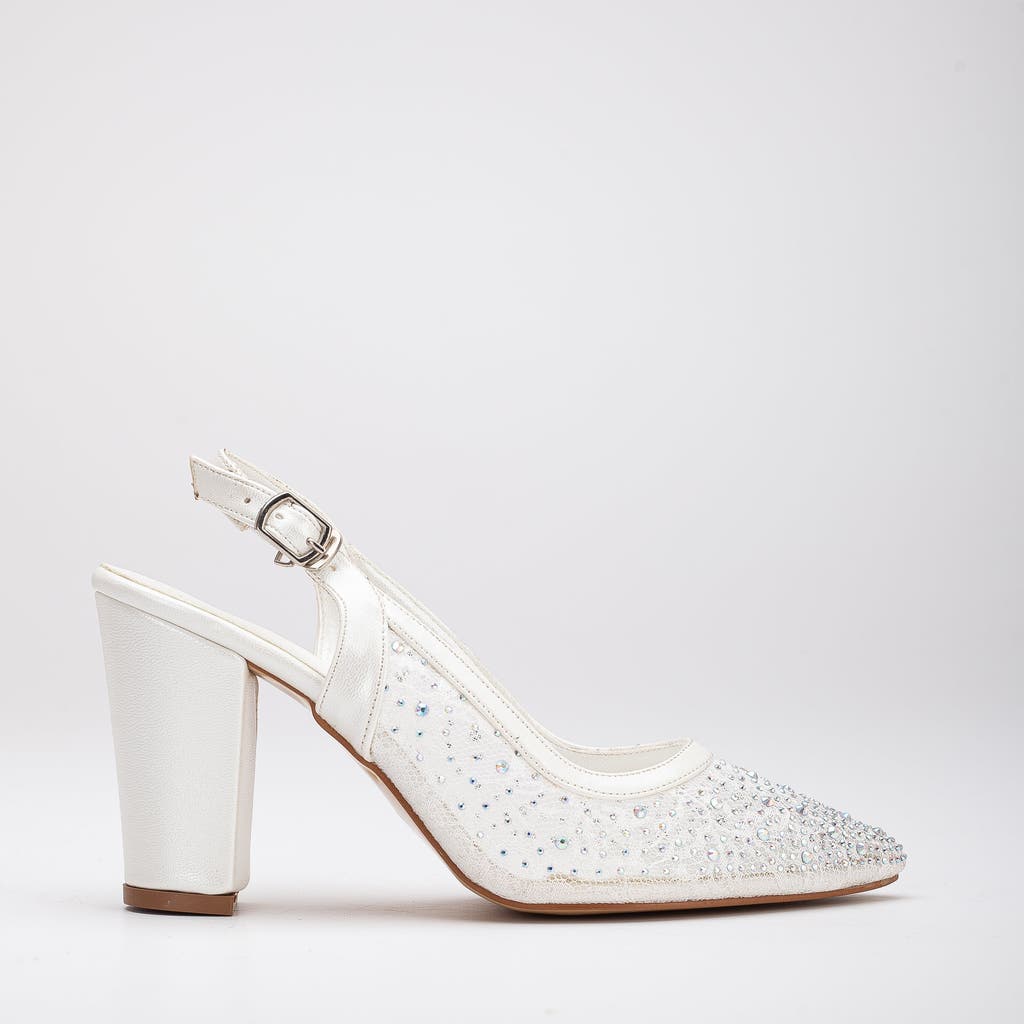 Forever & Always Shoes Monique Ivory Lace Slingback Shoes at Nordstrom, Size 5.5