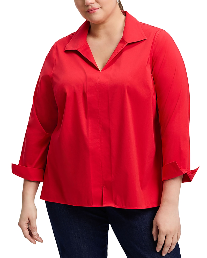 Foxcroft Plus Agnes Stretch Shirt