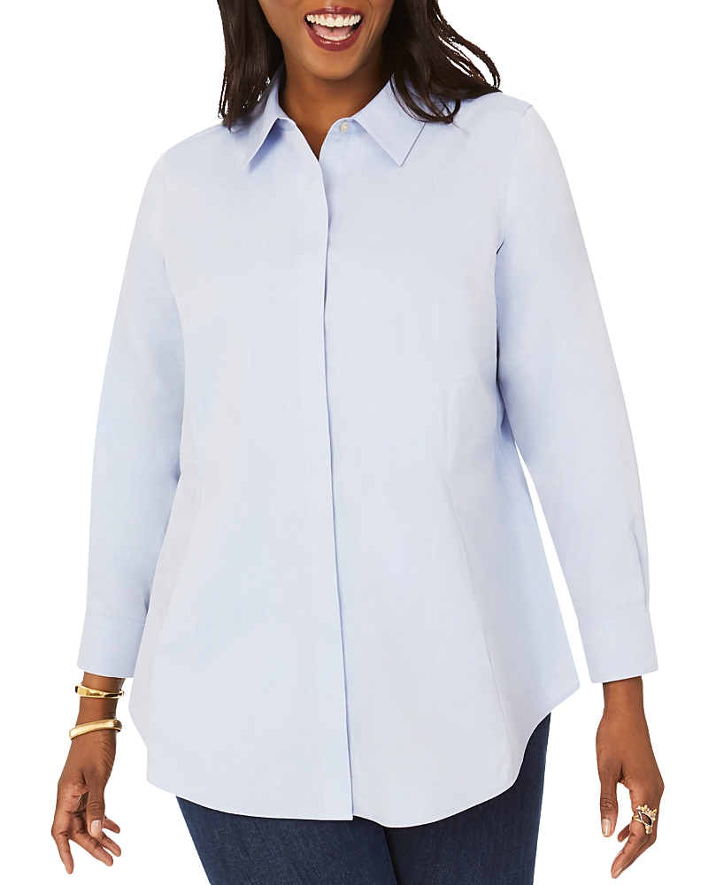 Foxcroft Plus Cici Non Iron Tunic Top