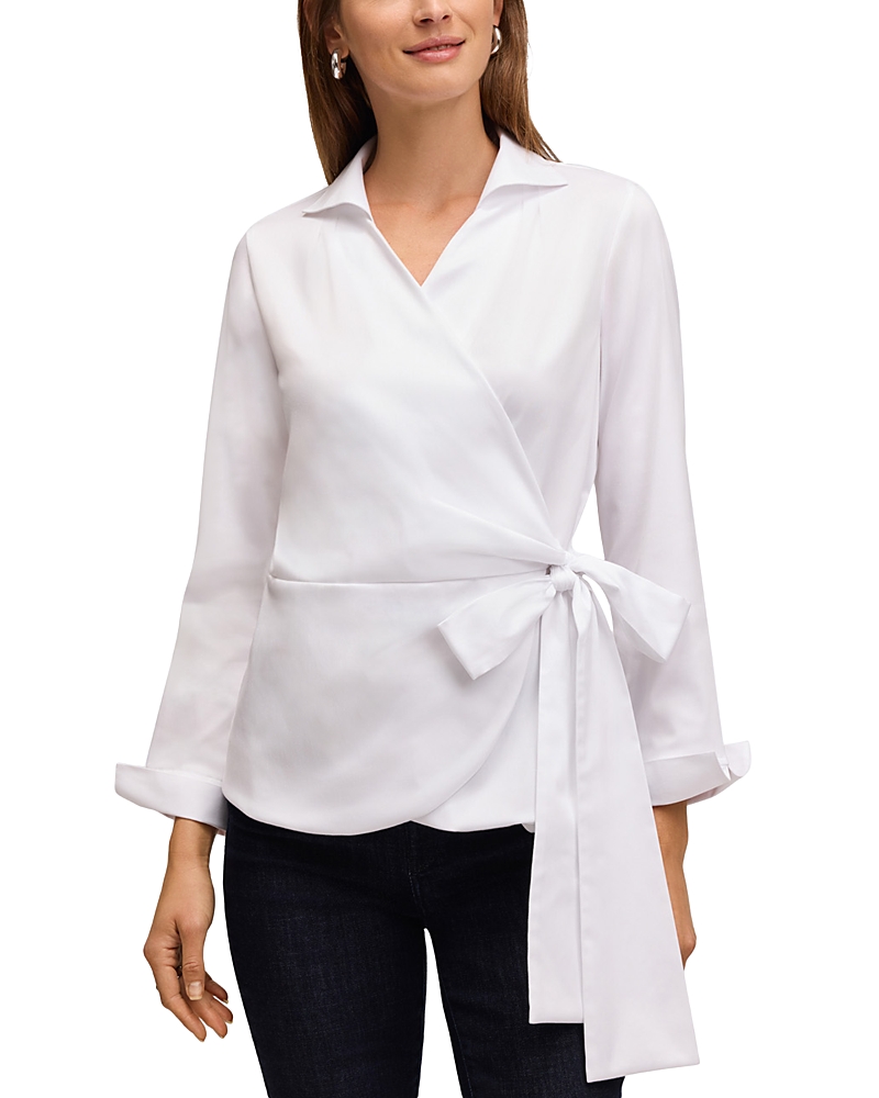 Foxcroft Salina Wrap Top