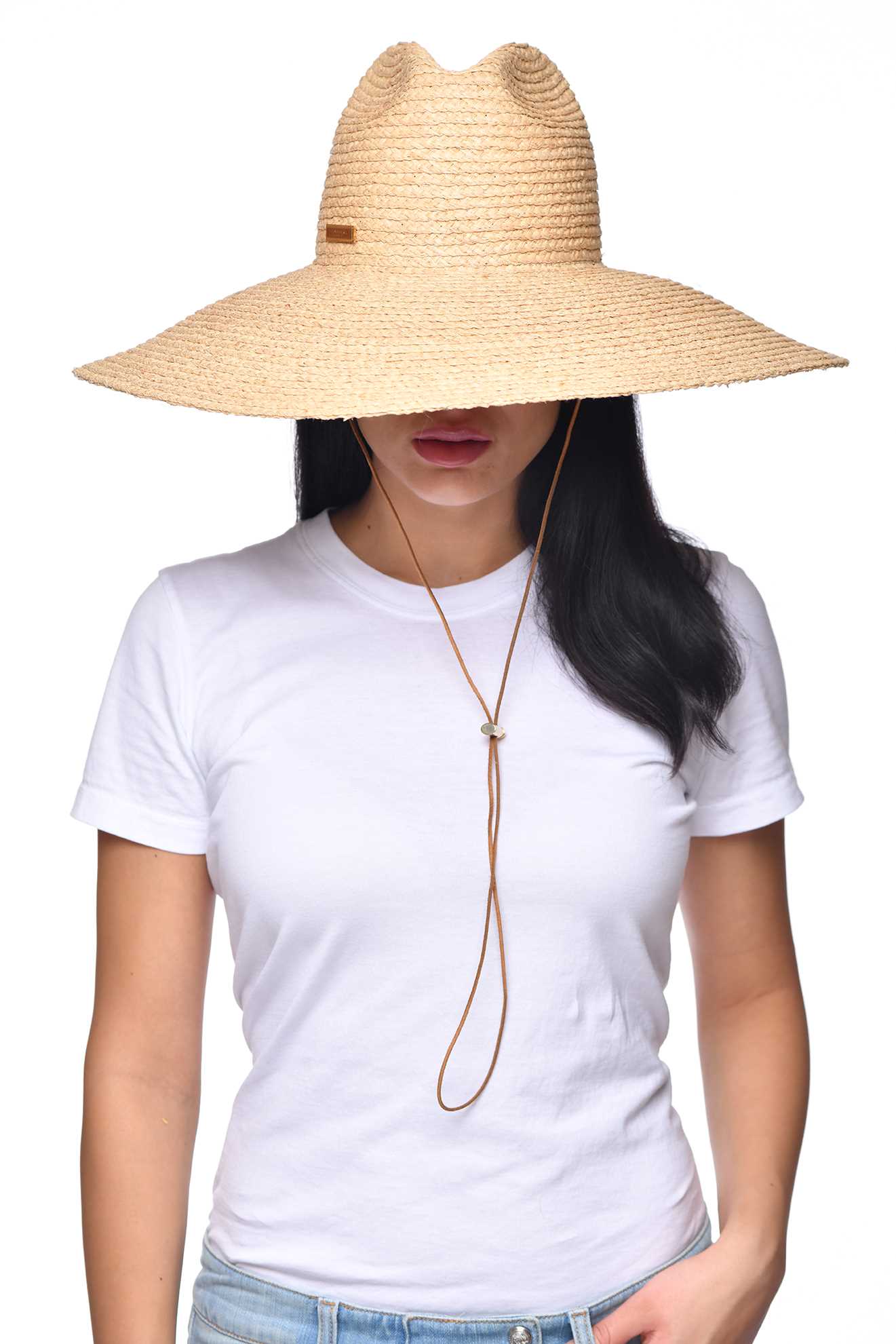 Frances oversize sun hat - M Nude