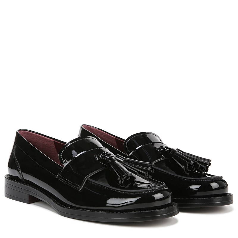 Franco Sarto Women's Lucia Slip On Loafers (Black Patent) - Size 9.5 M