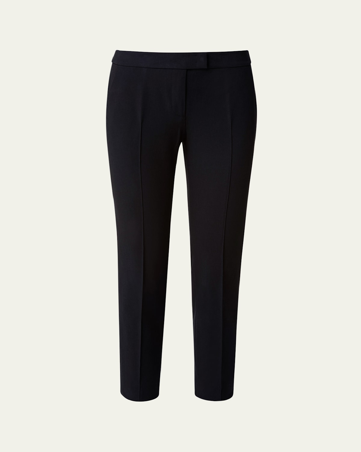 Frankie Straight-Leg Cotton-Stretch Cropped Pants