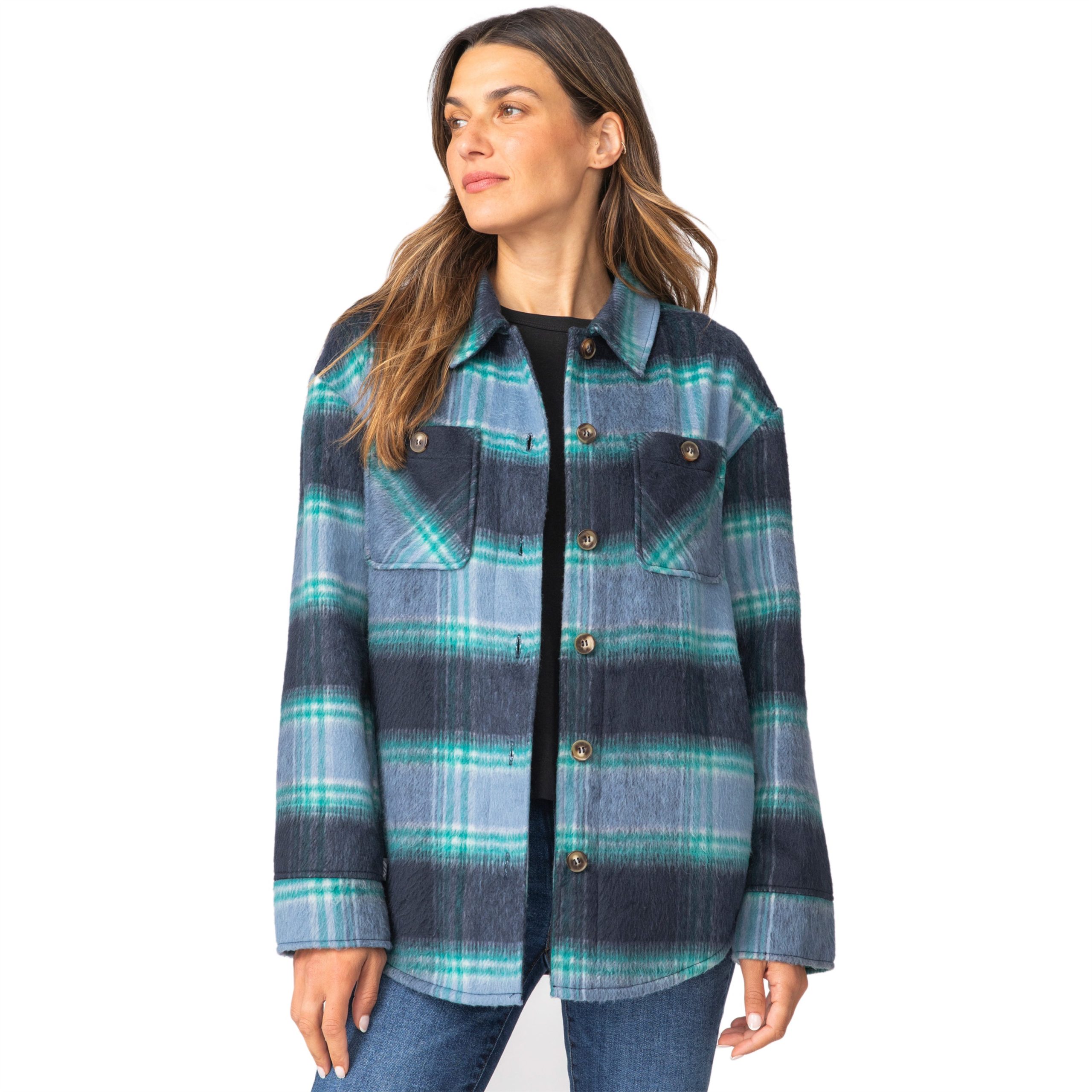 Free Country Women's Hayley Plaid Shacket