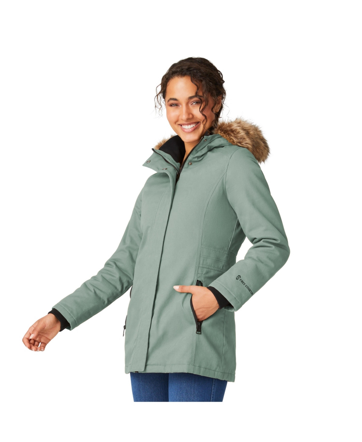 Free Country Women's Vanguard Ii Parka Jacket - Moss