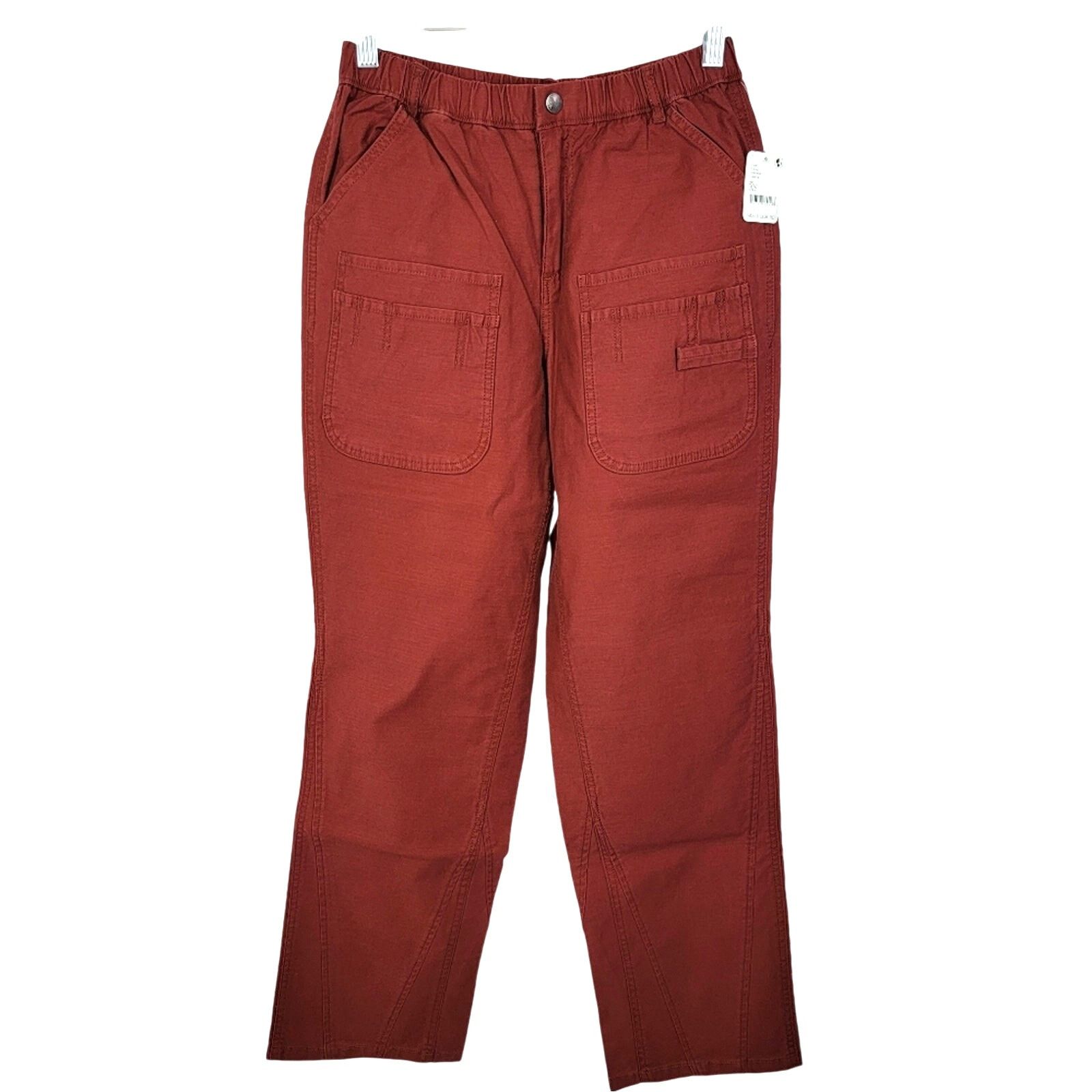 Free People High Waist Cargo Red Voyage Pants Size Xs, Women's