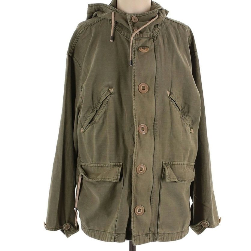 Free People Joshua Tree Anorak Coat Jacket in Green, Women's (Size XS)