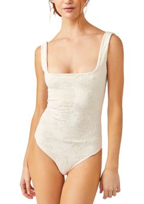 Free People Women's Send Love Seamless Bodysuit, M-L