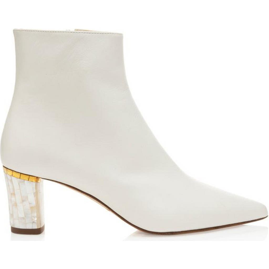 Freya Rose June White Pearl Heel Ankle Boots at Nordstrom, Size 37