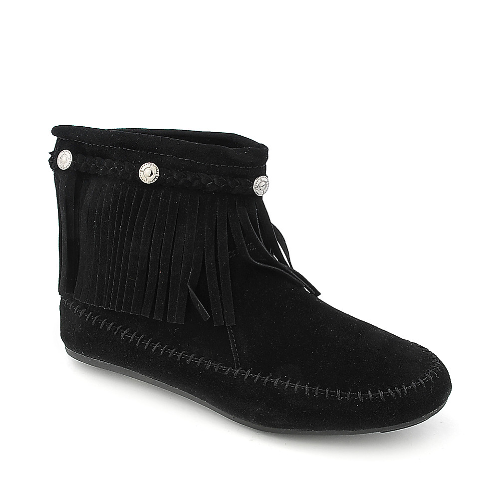 Fringe Ankle Boot Cherokee-01 Black Black