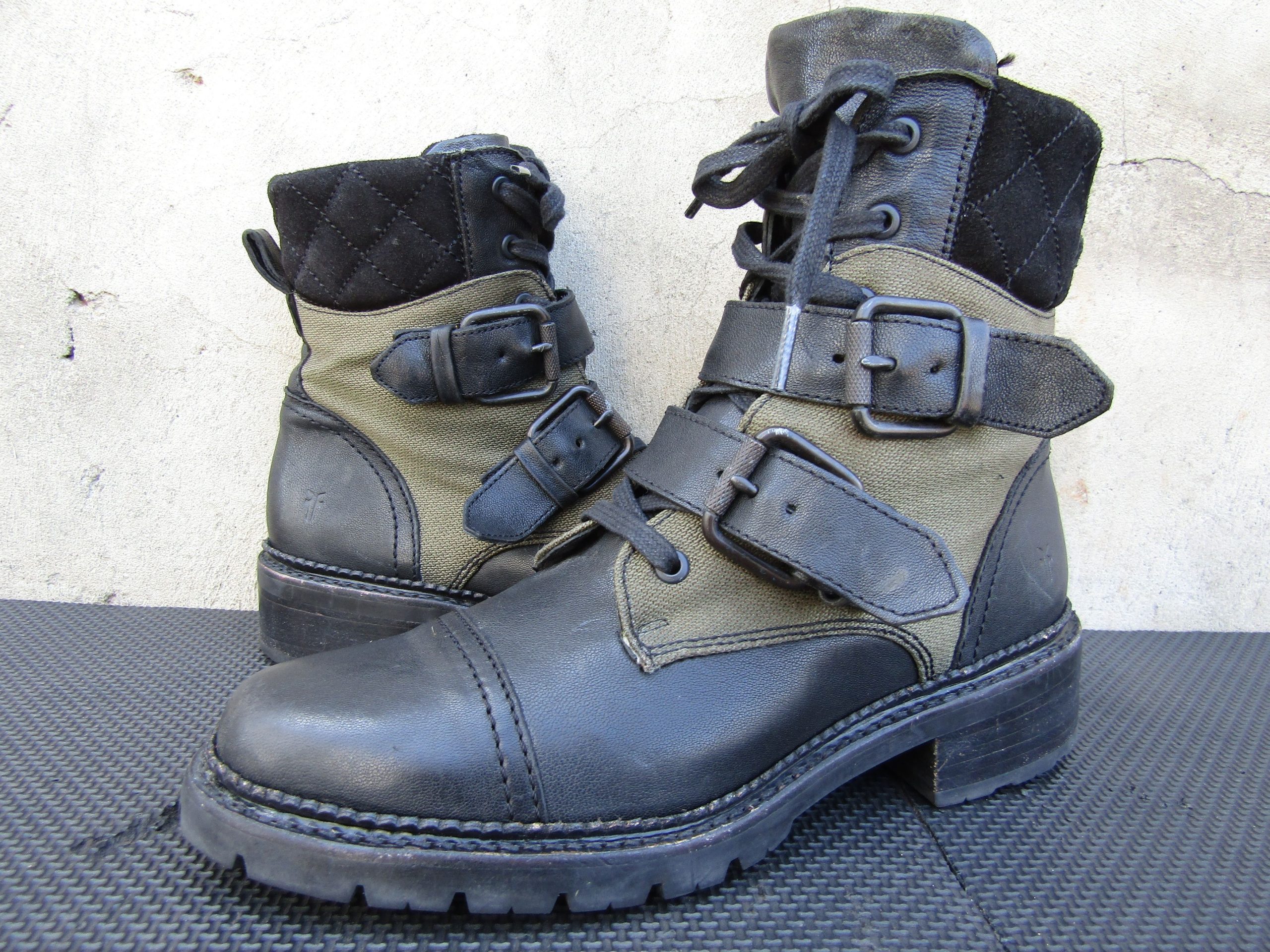 Frye Scout Combat Boot Womens Work Utility Tactical in Black (Size 8)