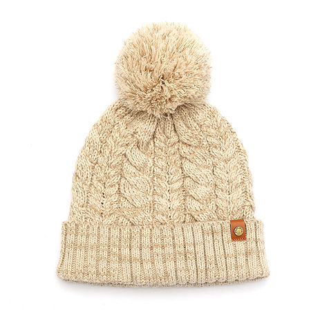 Frye and Co. Womens Pom Pom Beanie, One Size, White