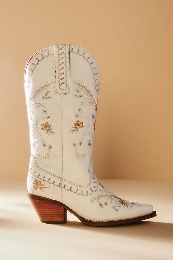 Full Bloom Leather Cowboy Boots