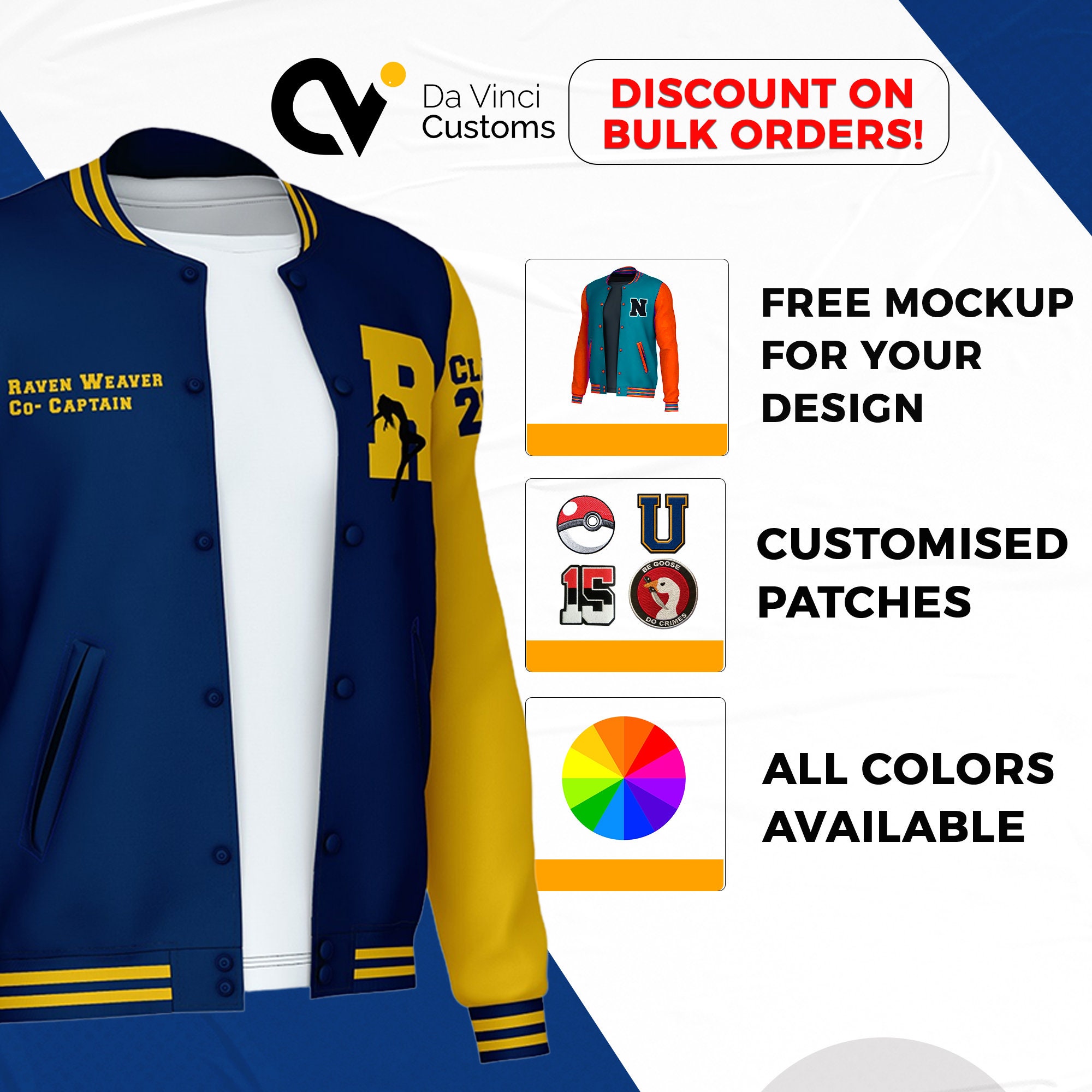 Fully Customisable Varsity Jacket/Letterman Jacket With Custom Chenille Patches Basketball Team Jackets Baseball Team Jackets