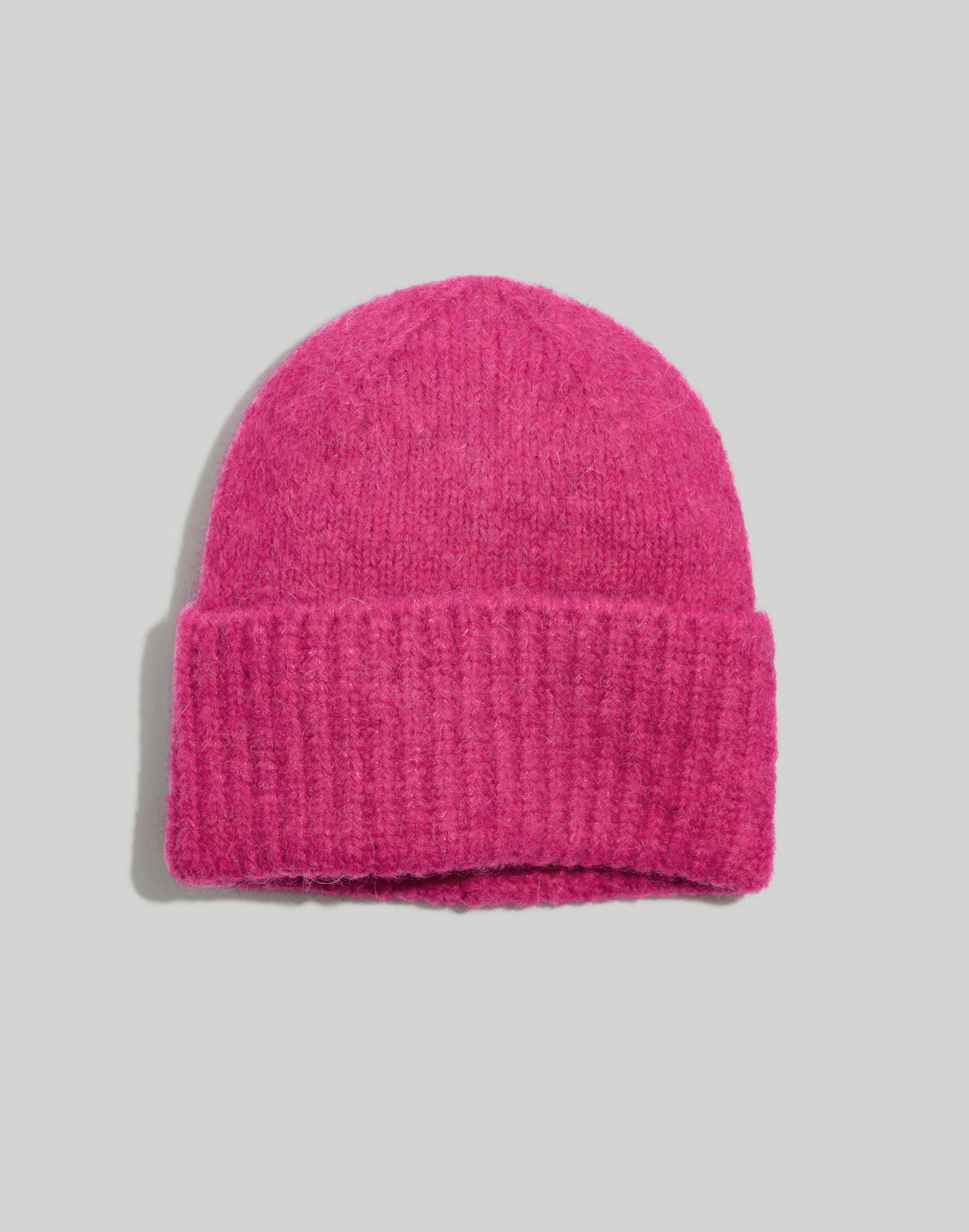 Fuzzy Wide-Cuffed Beanie