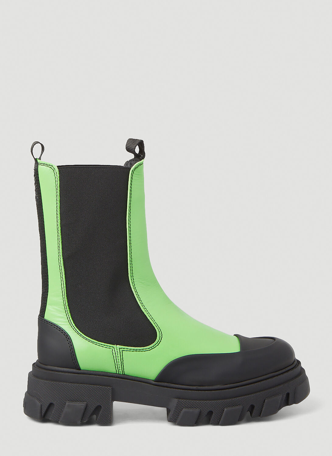 GANNI Mid-calf Chelsea Boots - Woman Boots Green Eu - 36