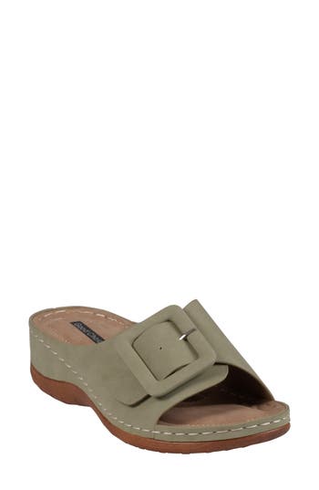 GC SHOES Hamden Platform Slide Sandal in Green at Nordstrom Rack, Size 6