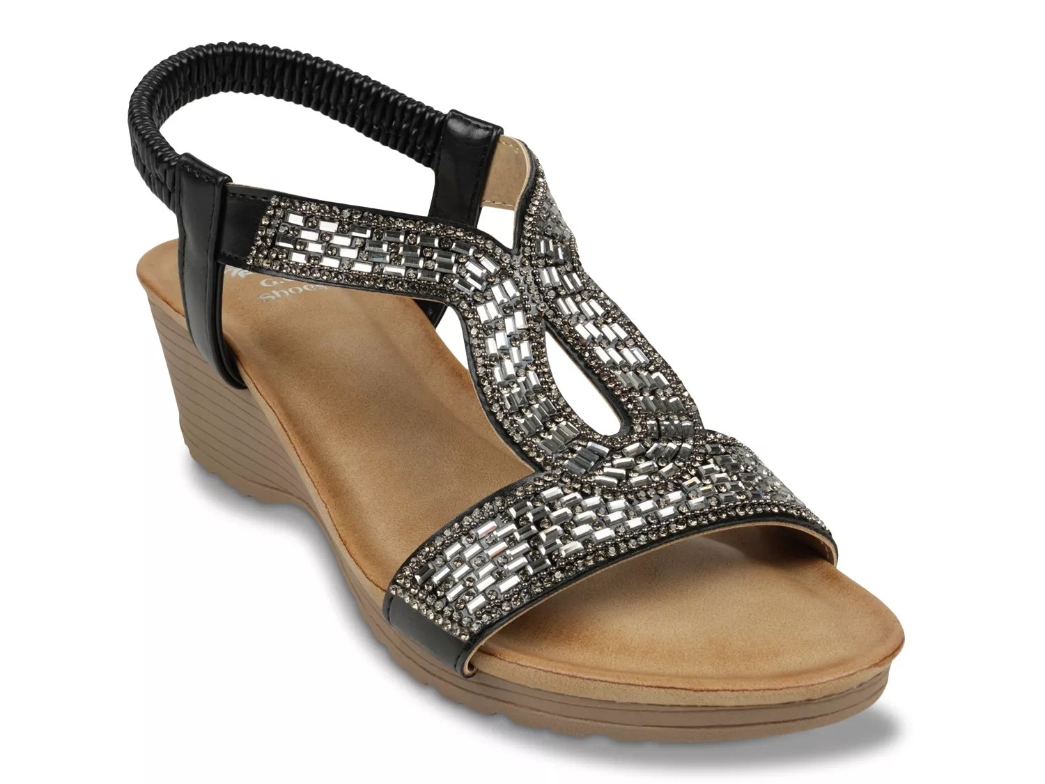 GC Shoes Celestia Sandal | Women's | Black | Size 6 | Sandals | Slingback