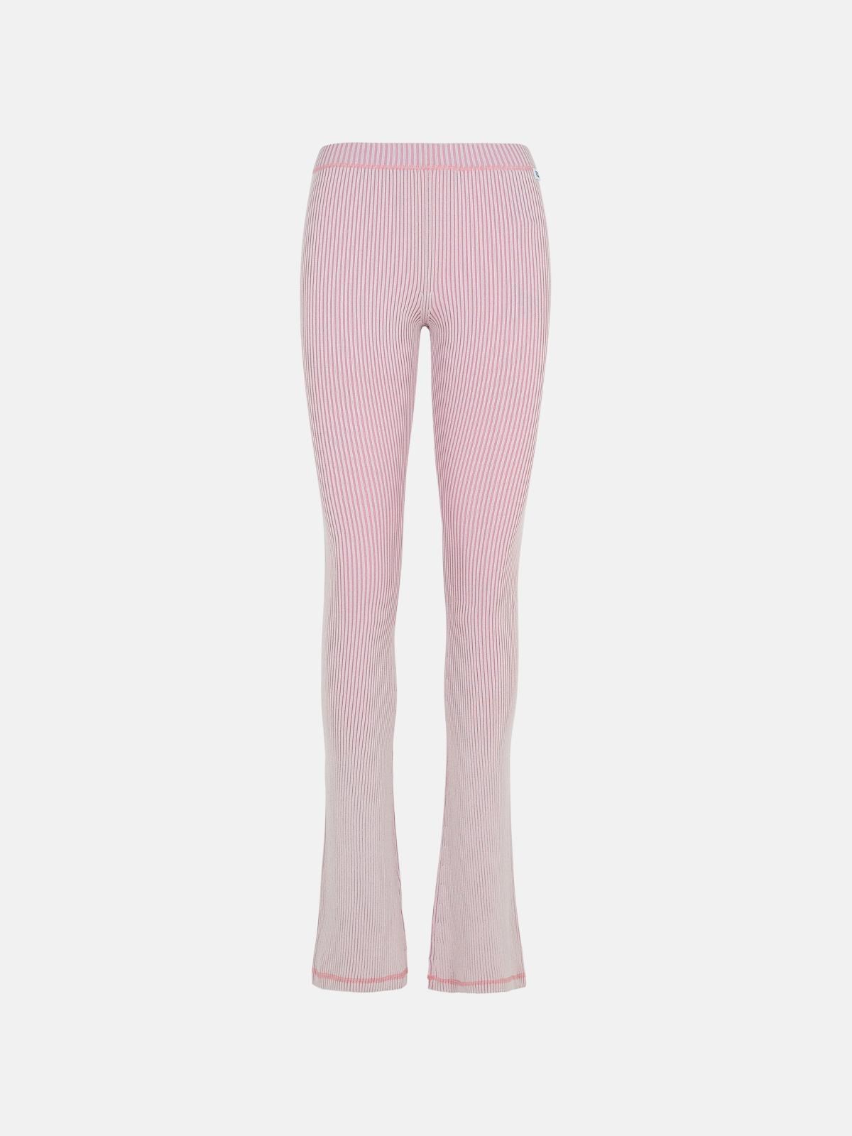 GCDS Leggings In Pink Viscose Blend