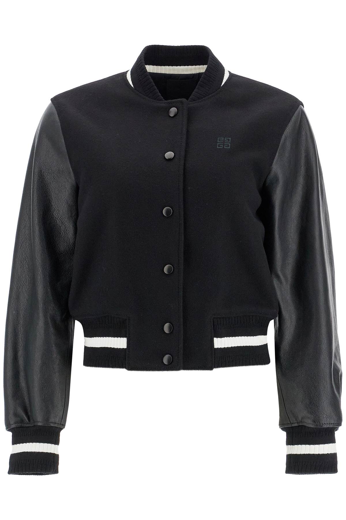 GIVENCHY wool and leather varsity jacket