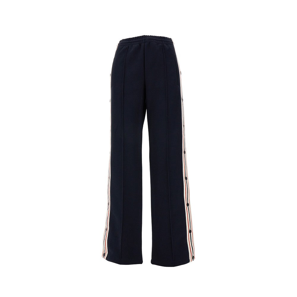 GOLDEN GOOSE Wide-leg jogging pants with snap buttons Woman L