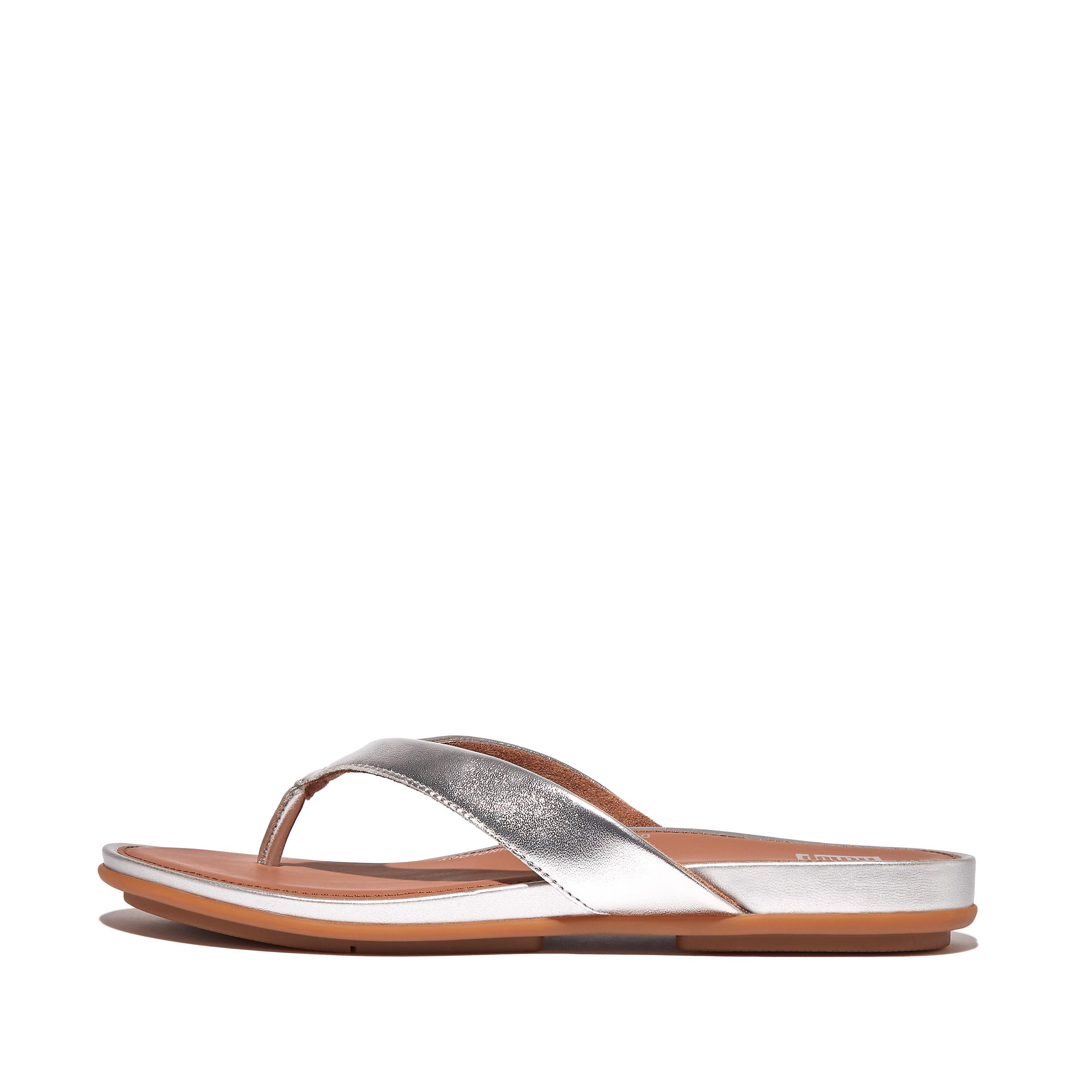 GRACIE Metallic Leather Flip-Flops, Full Price