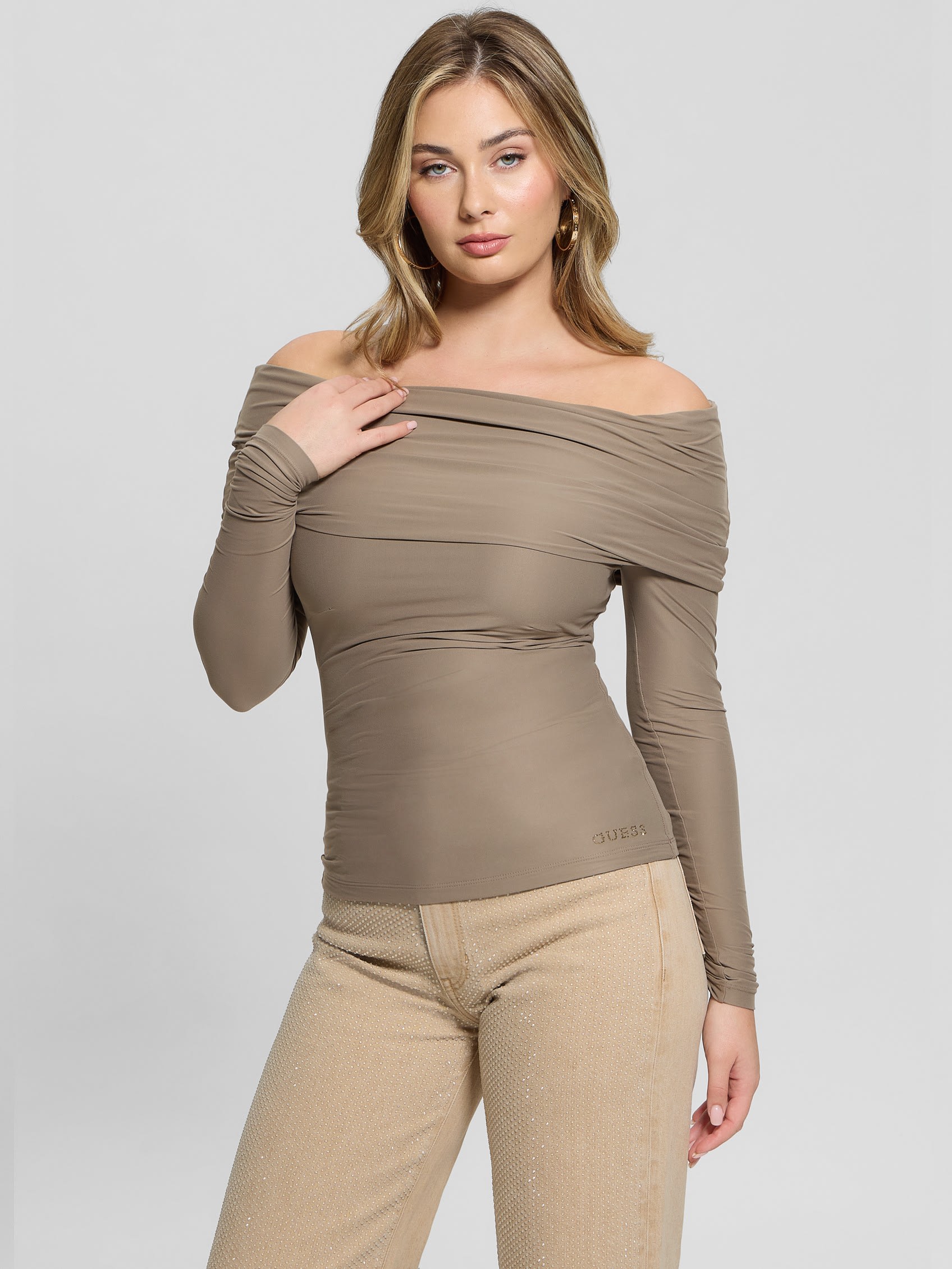 GUESS Abby Off-the-shoulder Top