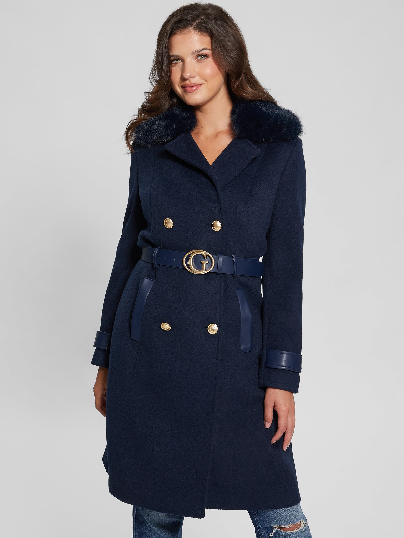 GUESS Eco Amelia Belted Coat