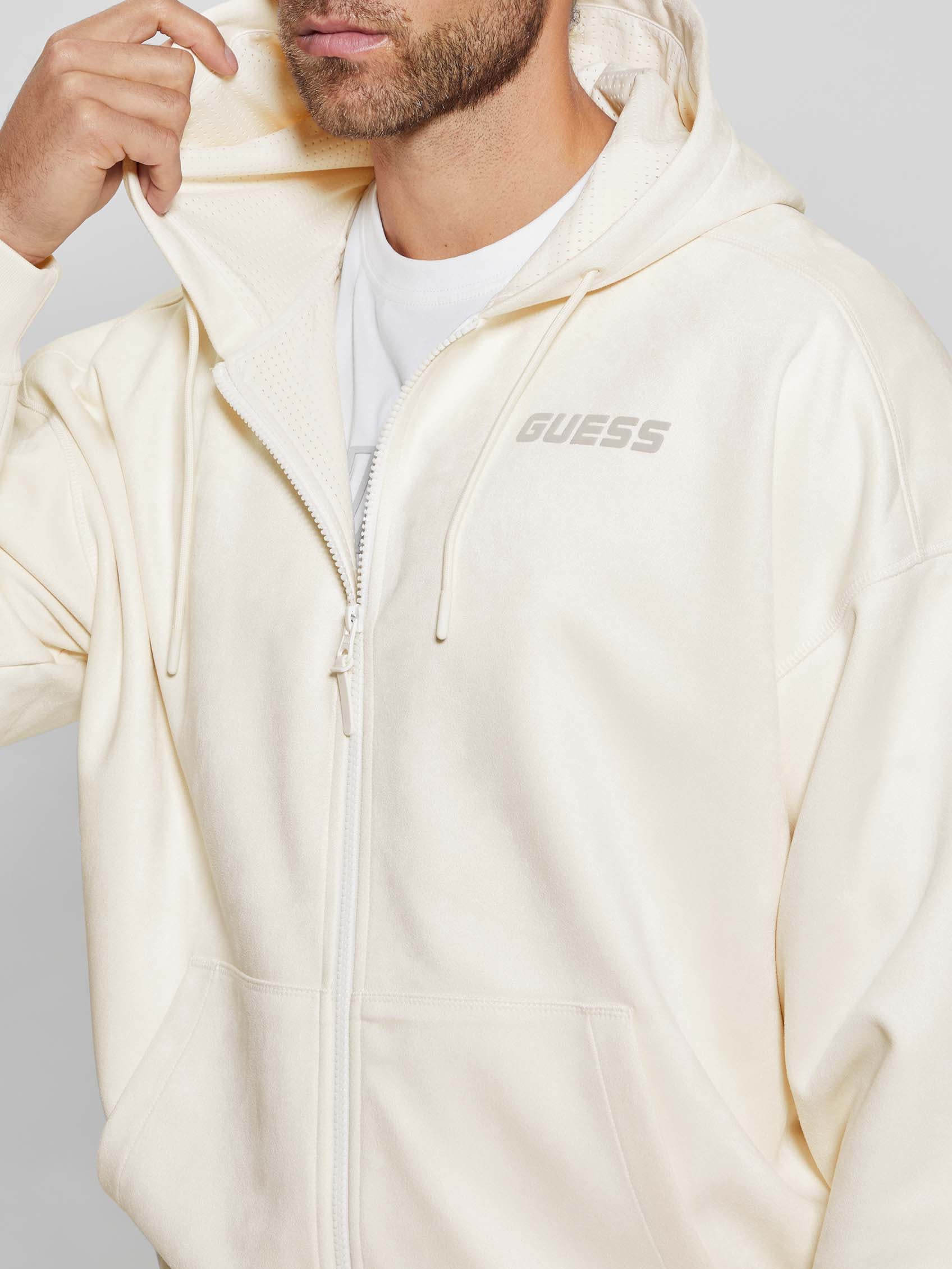 GUESS Eco Daril Zip-up Hoodie Sweatshirt