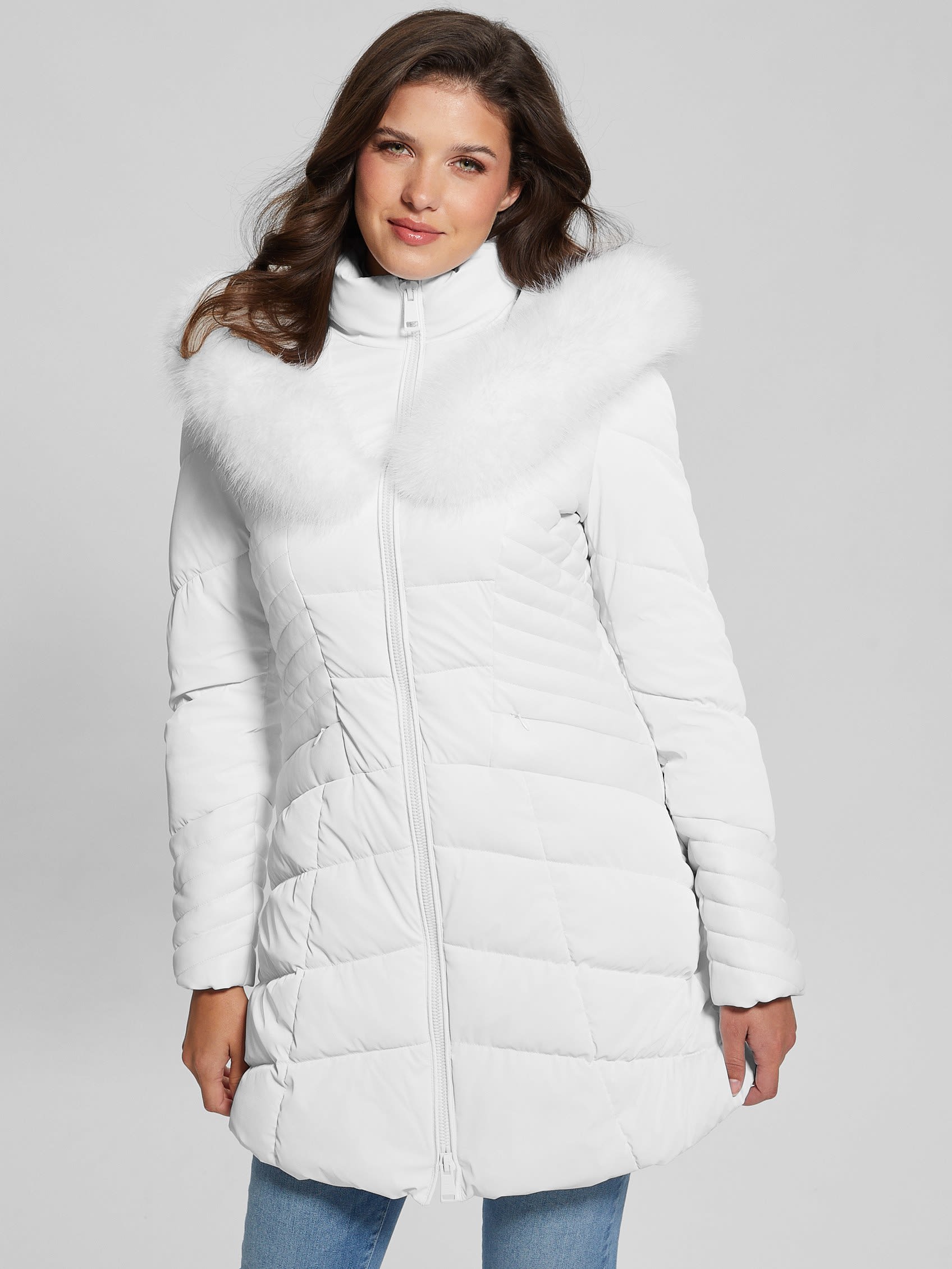 GUESS Oxana Hooded Puffer Coat