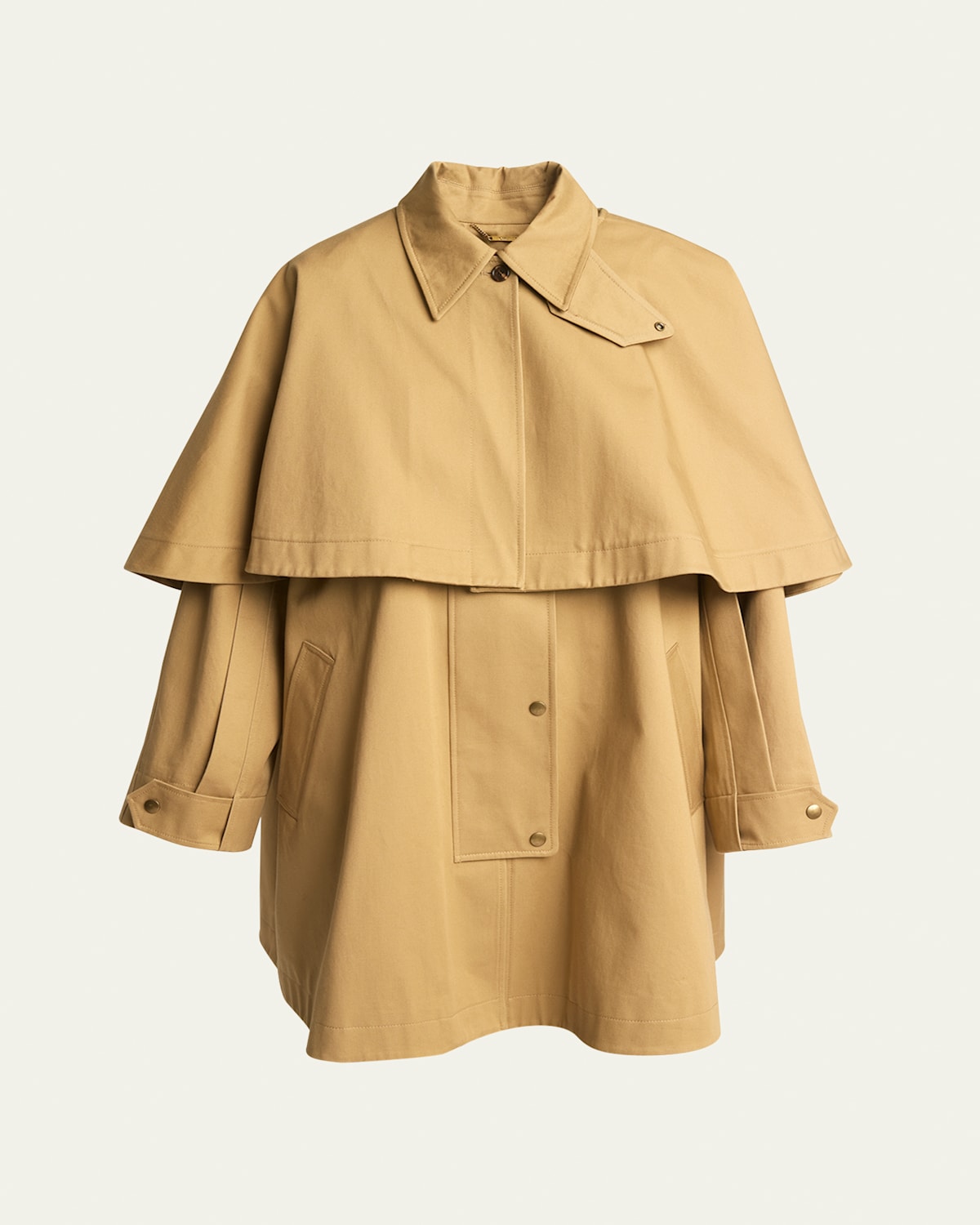 Gabardine Cape Coat