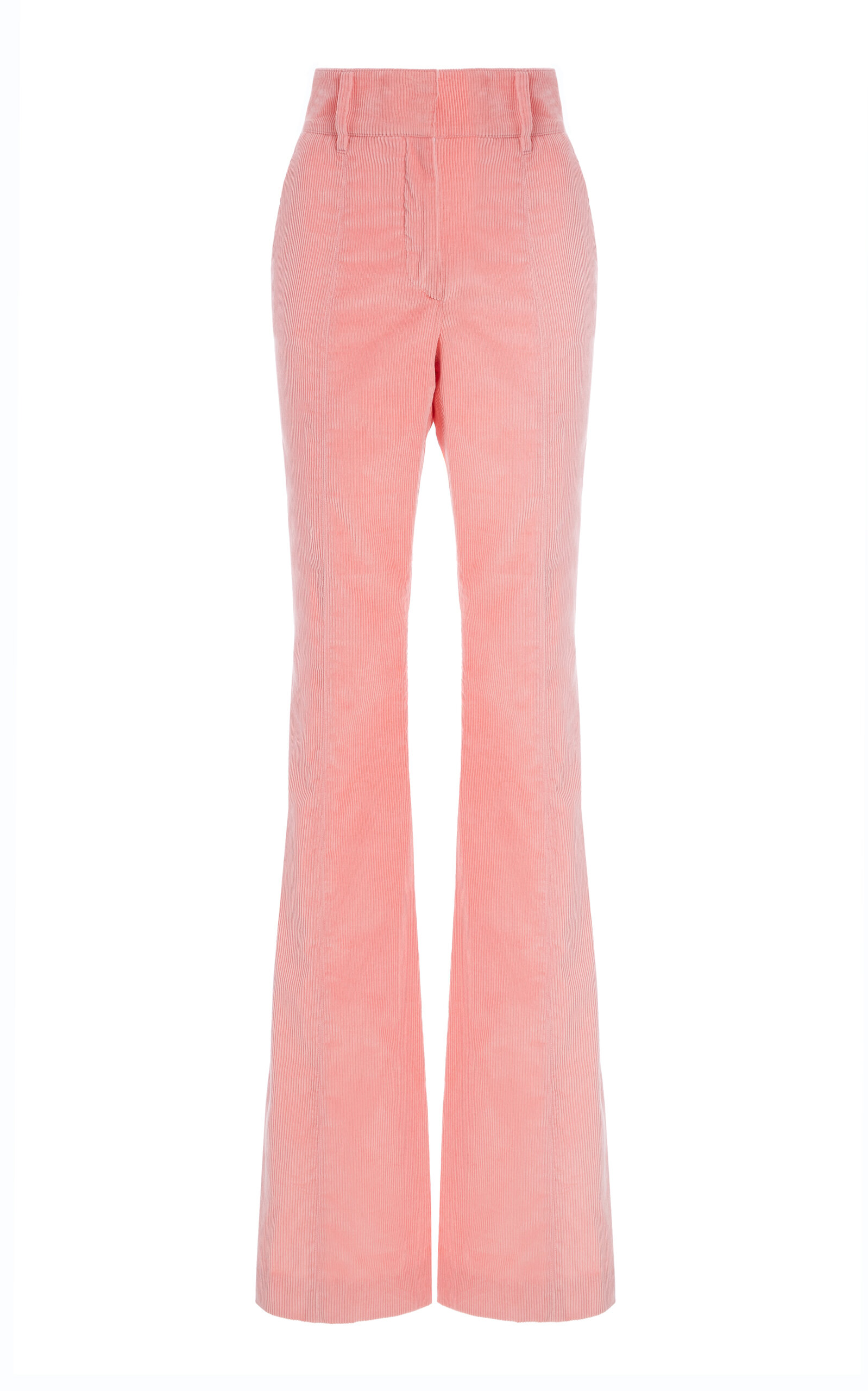 Gabriela Hearst - Ianthe Tailored Corduroy Flare Pants - Pink - IT 44 - Moda Operandi