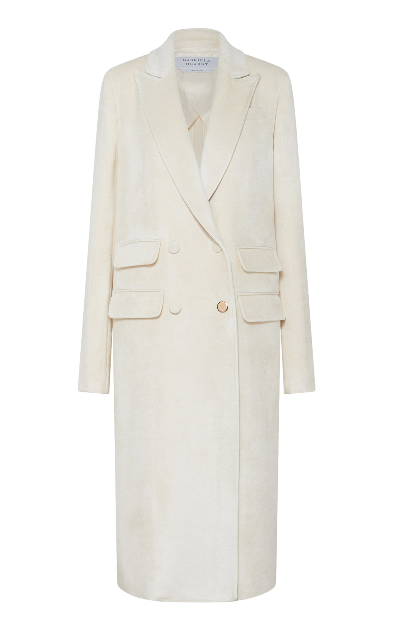 Gabriela Hearst - Reed Tailored Silk-Wool Coat - Ivory - IT 38 - Moda Operandi