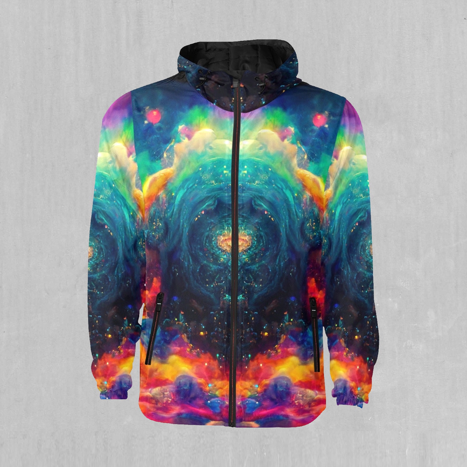 Galactic Eye Psychedelic Galaxy Snowboarding Windbreaker & Ski Jacket