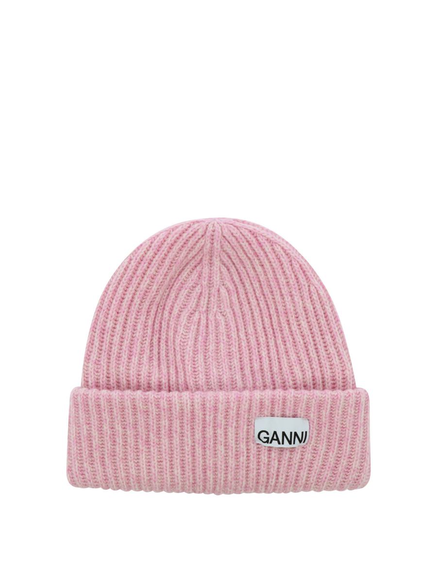 Ganni "Oversize" Ribbed Beanie