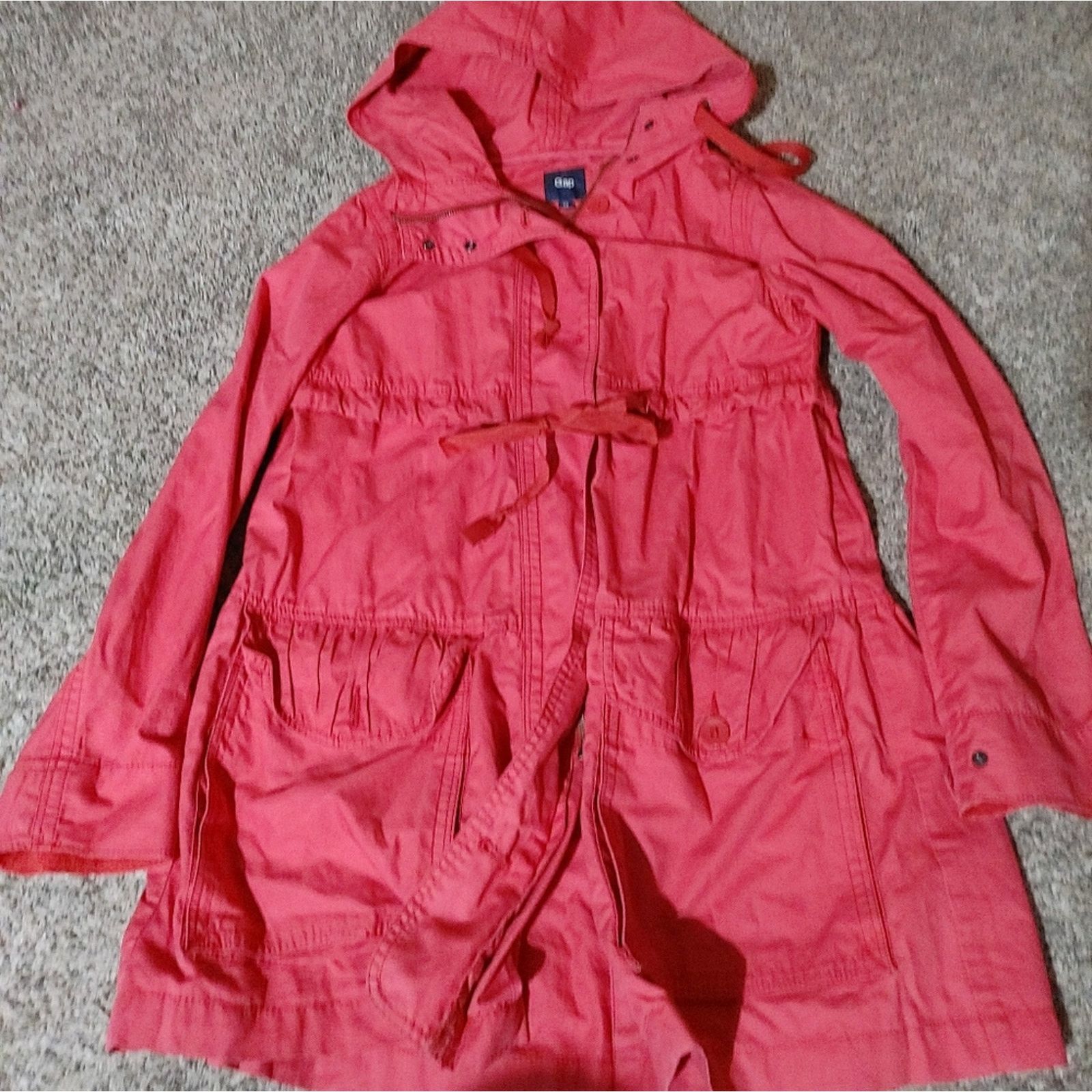 Gap Utility Jacket Washed Red Women'S Xs, Women's