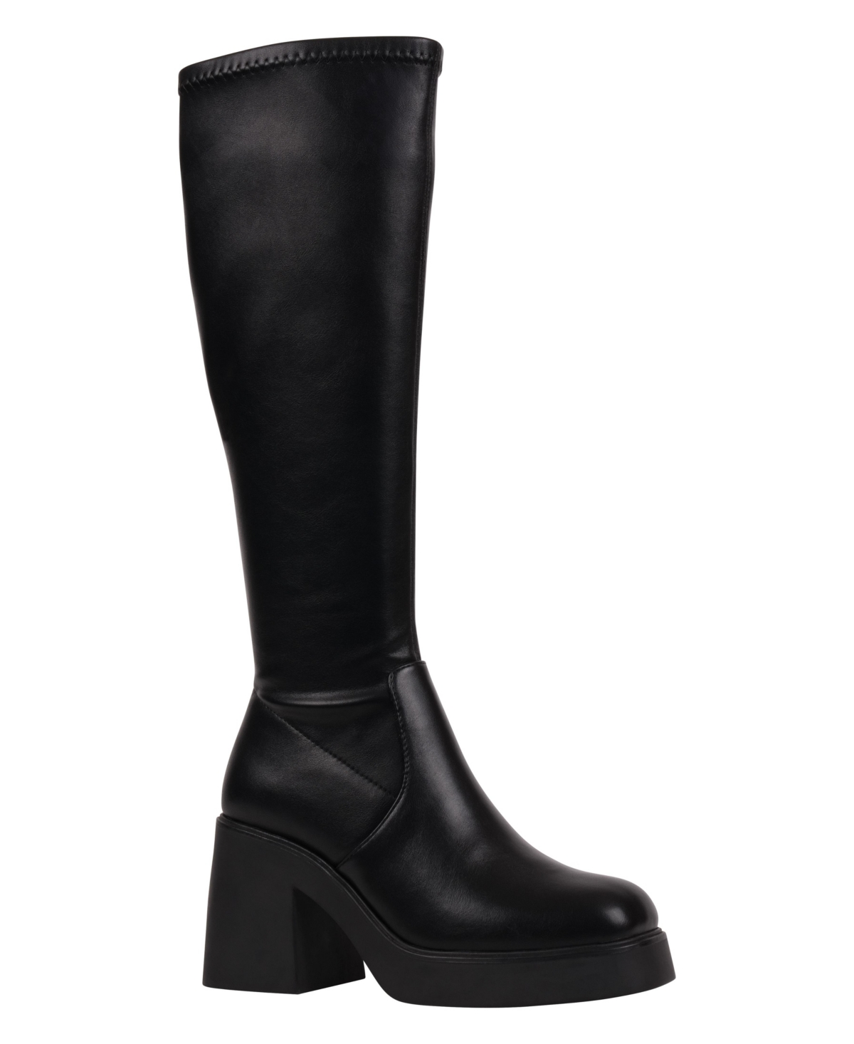 Gc Shoes Women's Chantal Platform Elastic Knee-High Boots - Black