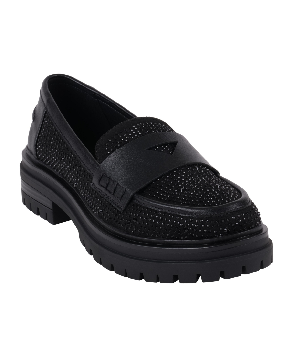 Gc Shoes Women's Galen Rhinestone Loafers - Black