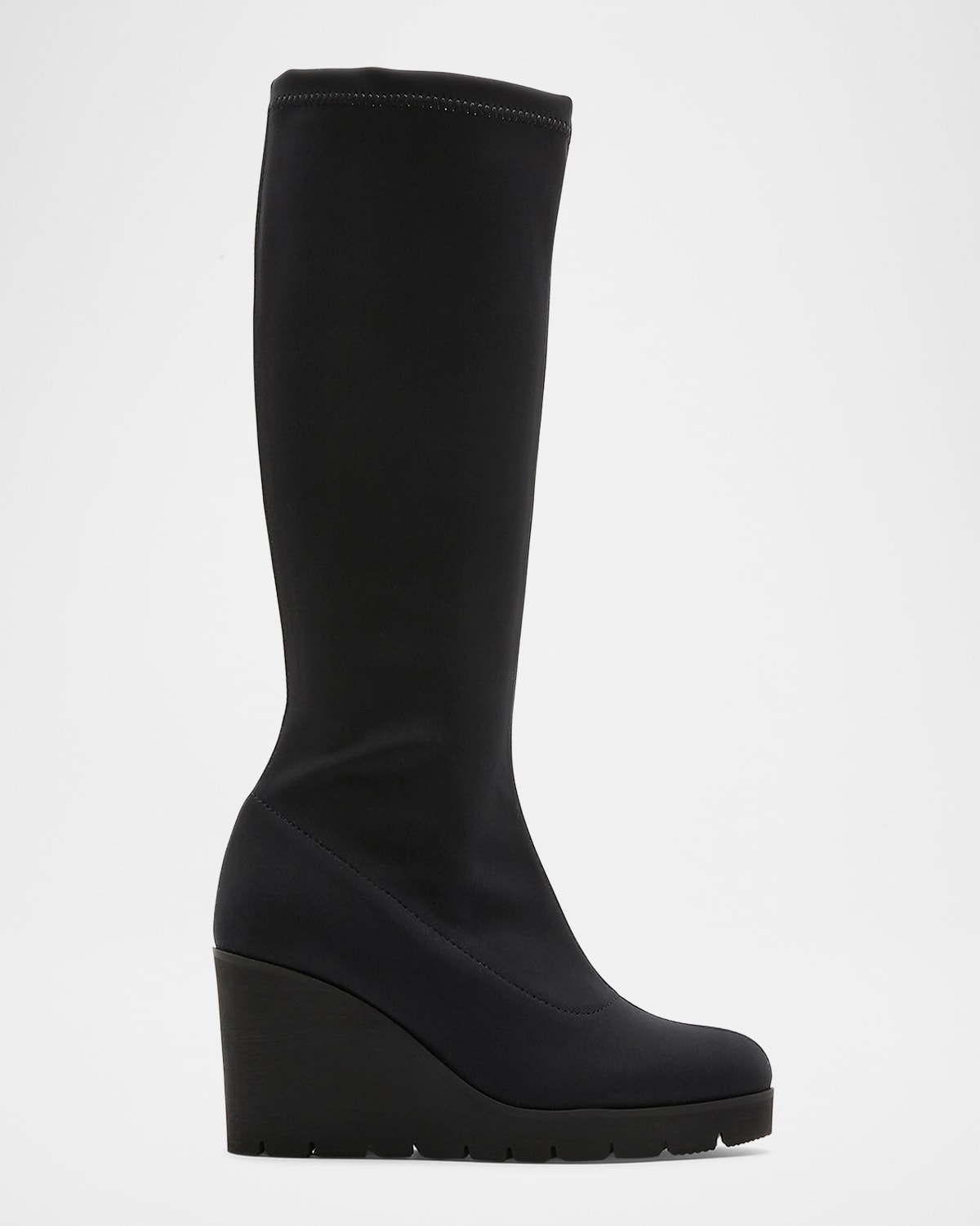 Getup Stretch Wedge Knee Boots