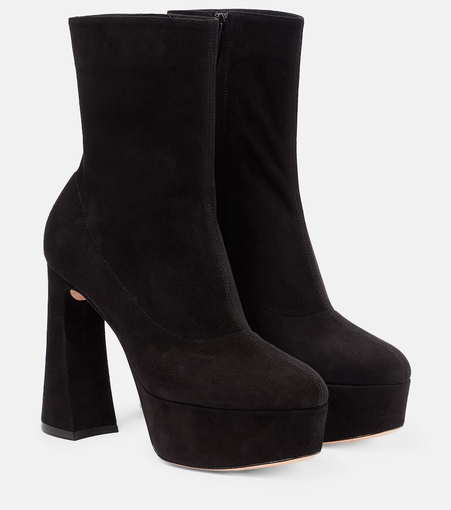 Gianvito Rossi Camnero sock-fit suede ankle boots