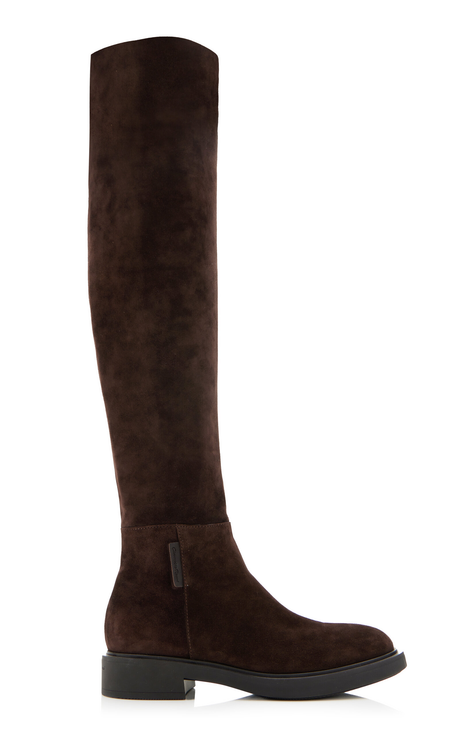 Gianvito Rossi - Lexington Suede Over-The-Knee Boots - Brown - IT 38 - Moda Operandi