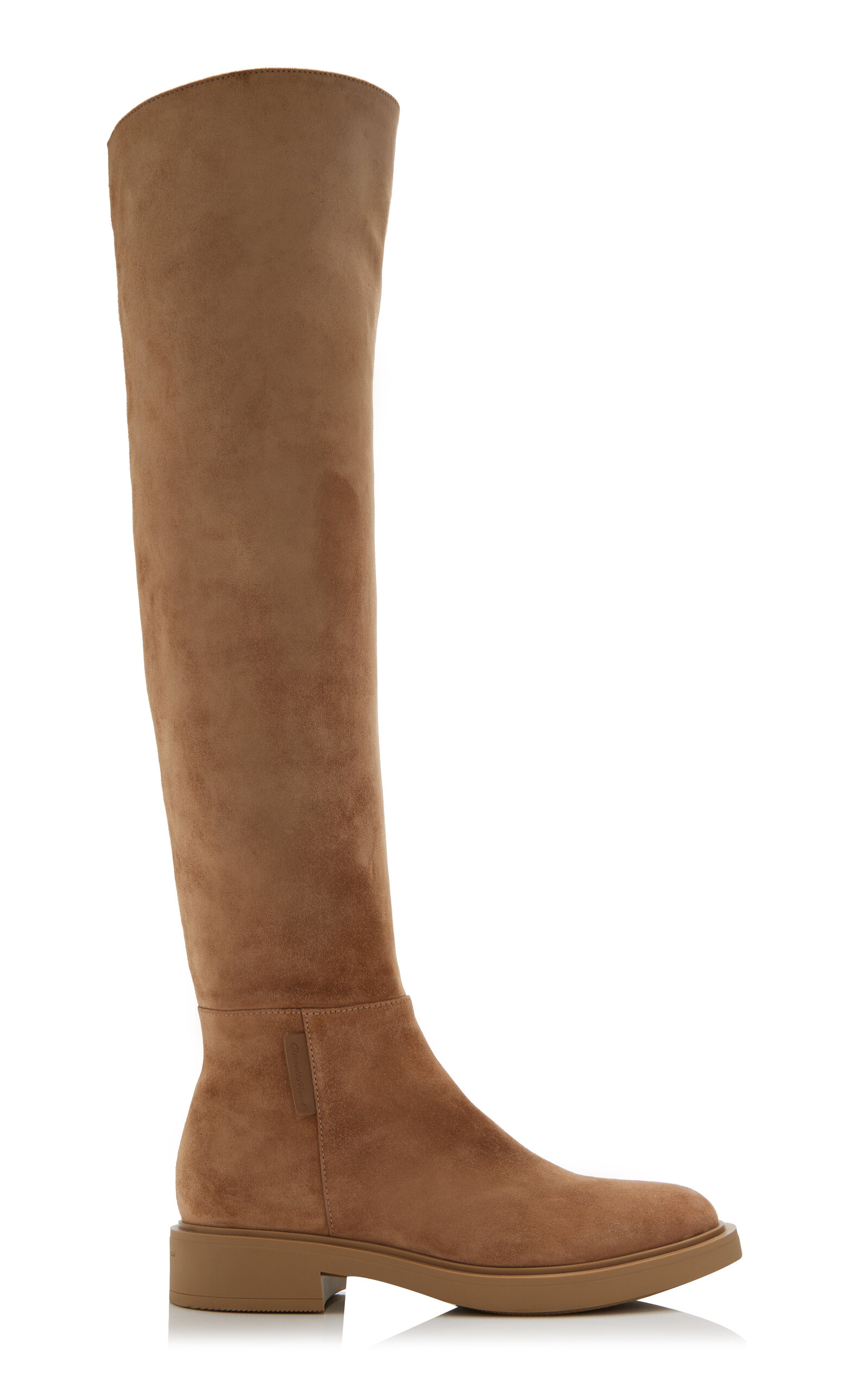 Gianvito Rossi - Lexington Suede Over-The-Knee Boots - Tan - IT 36 - Moda Operandi