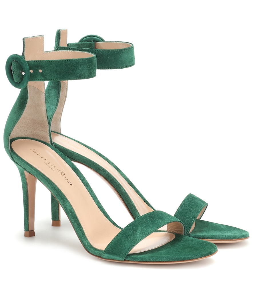 Gianvito Rossi Portofino 85 suede sandals