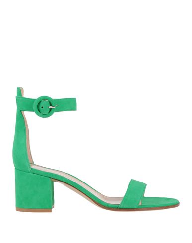 Gianvito Rossi Woman Sandals Green Size 8.5 Leather