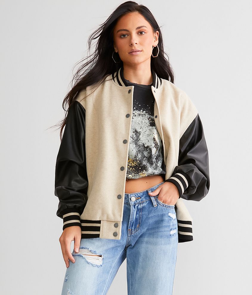 Gilded Intent Varsity Bomber Jacket