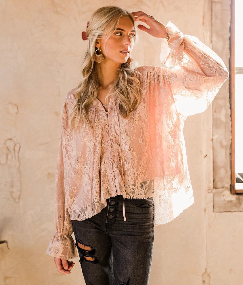 Gimmicks Flowy Lace Blouse