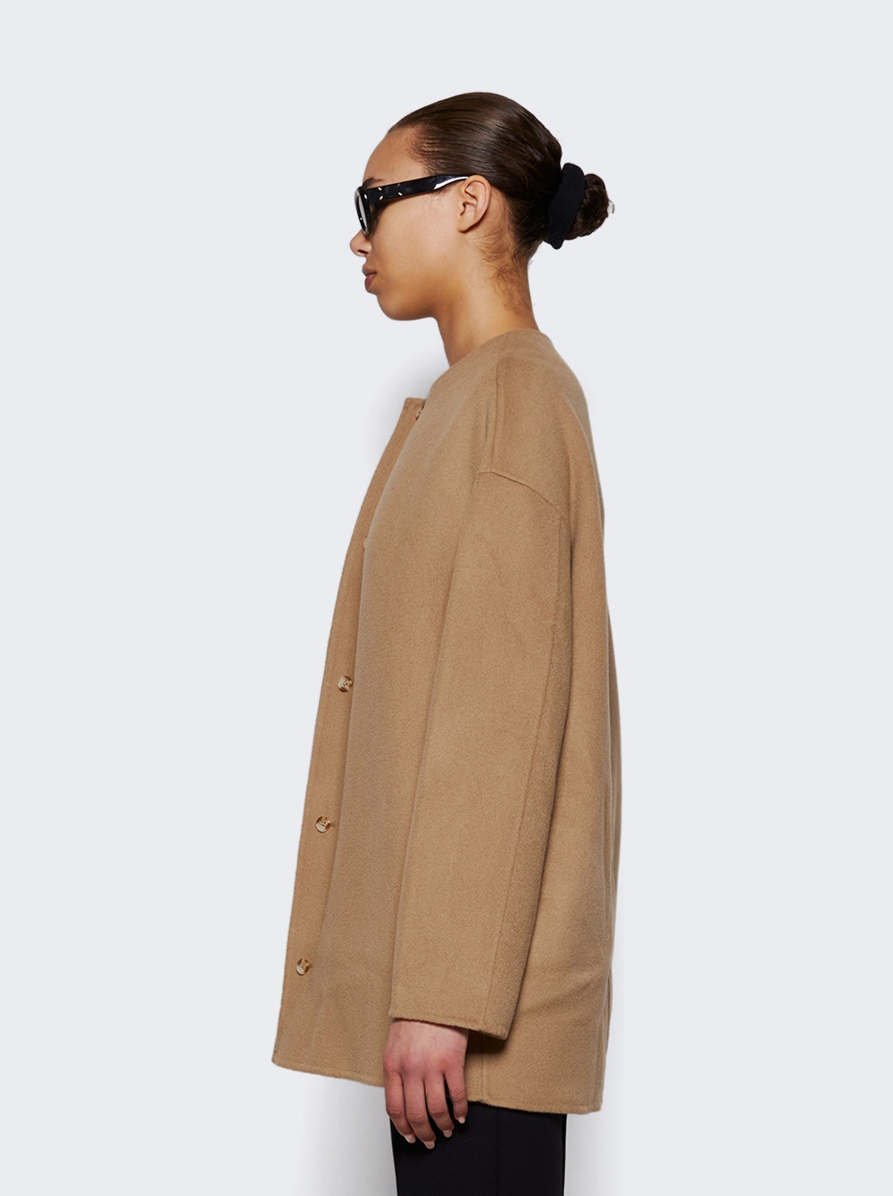 Gio Short Wool Coat Mink Taupe