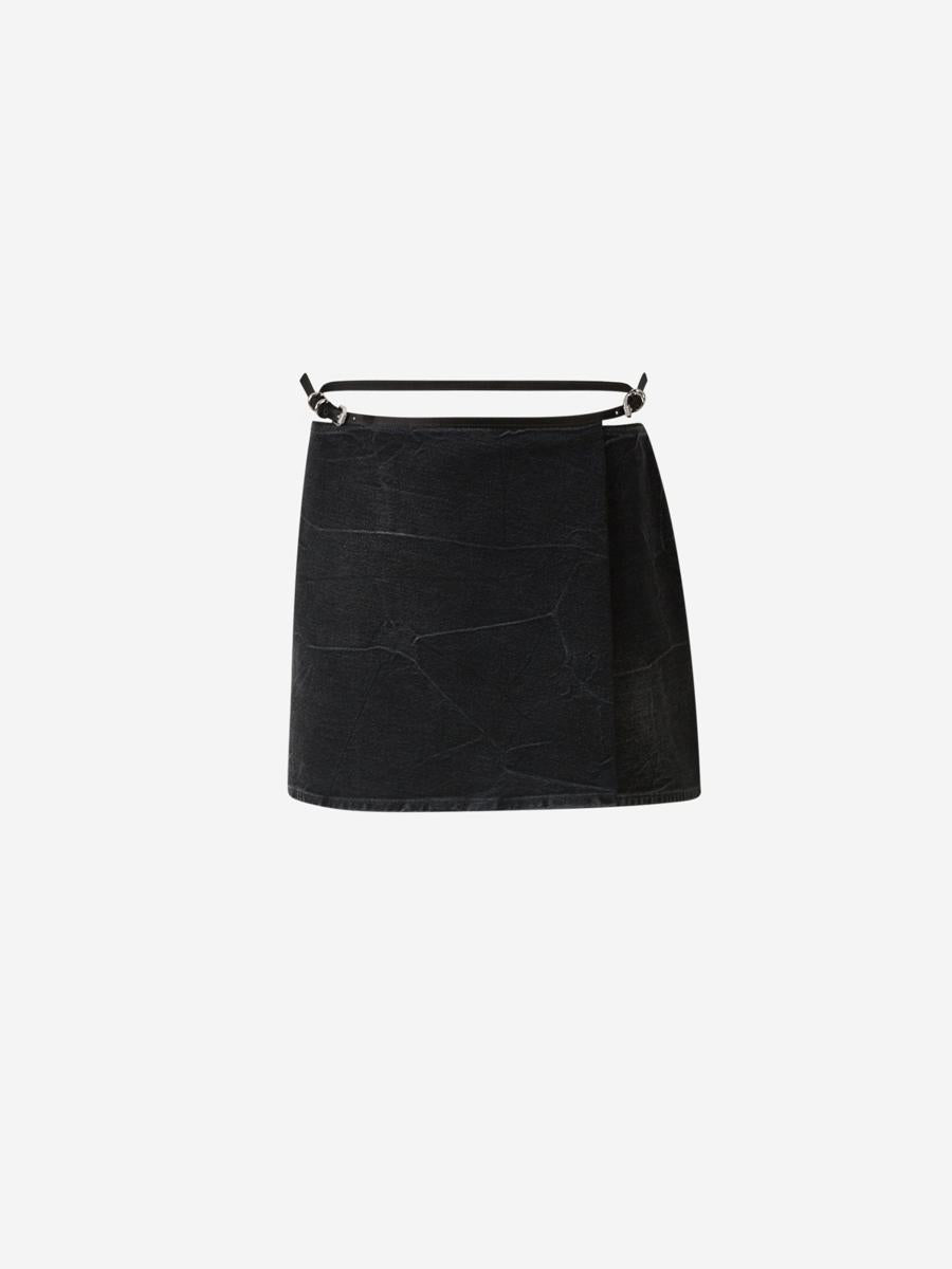 Givenchy Voyou Denim Mini Skirt